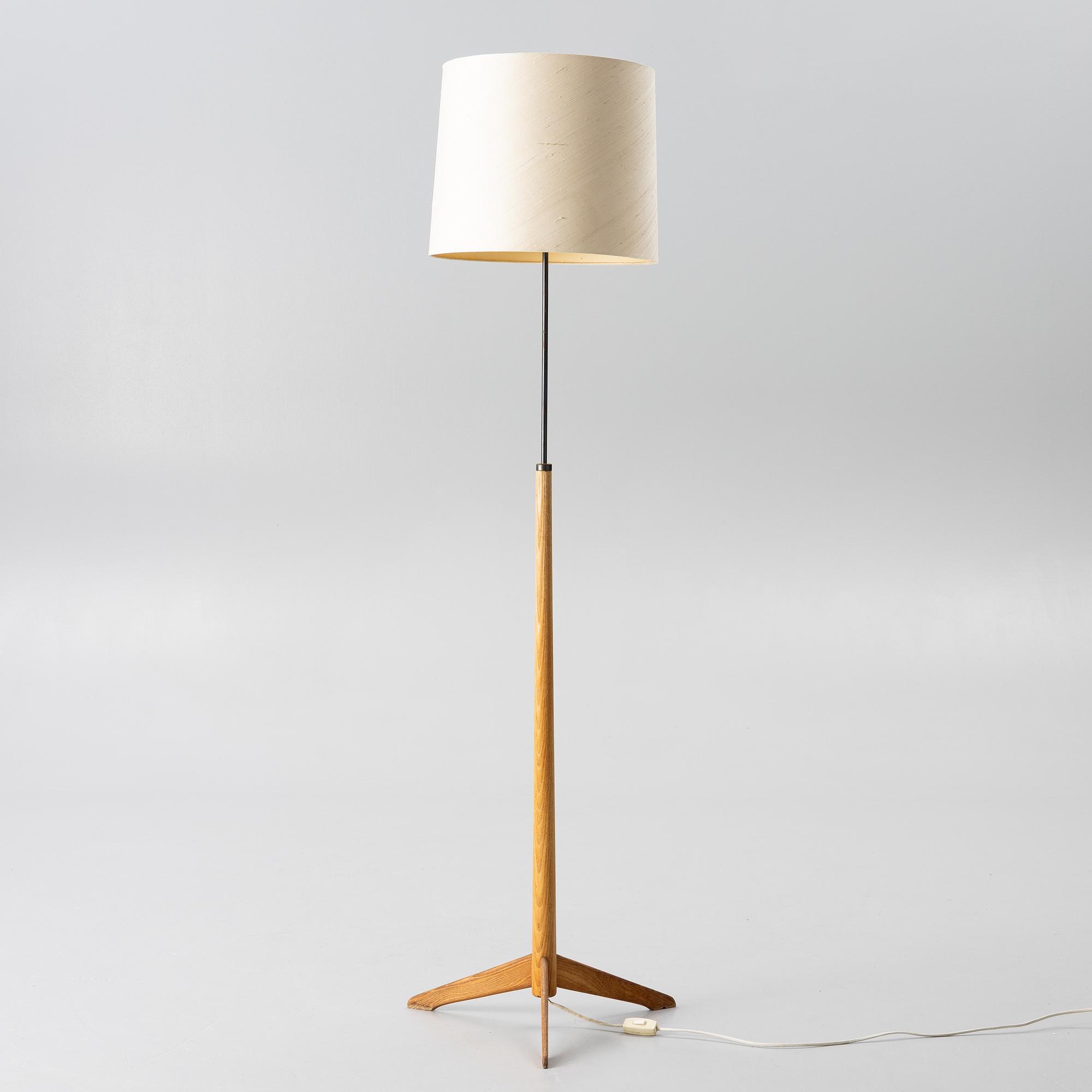Bergboms, a floor lamp, model G-34, mid-20th century.