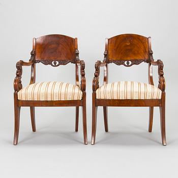 Nojatuolipari, Biedermeier, 1820-40-luku.
