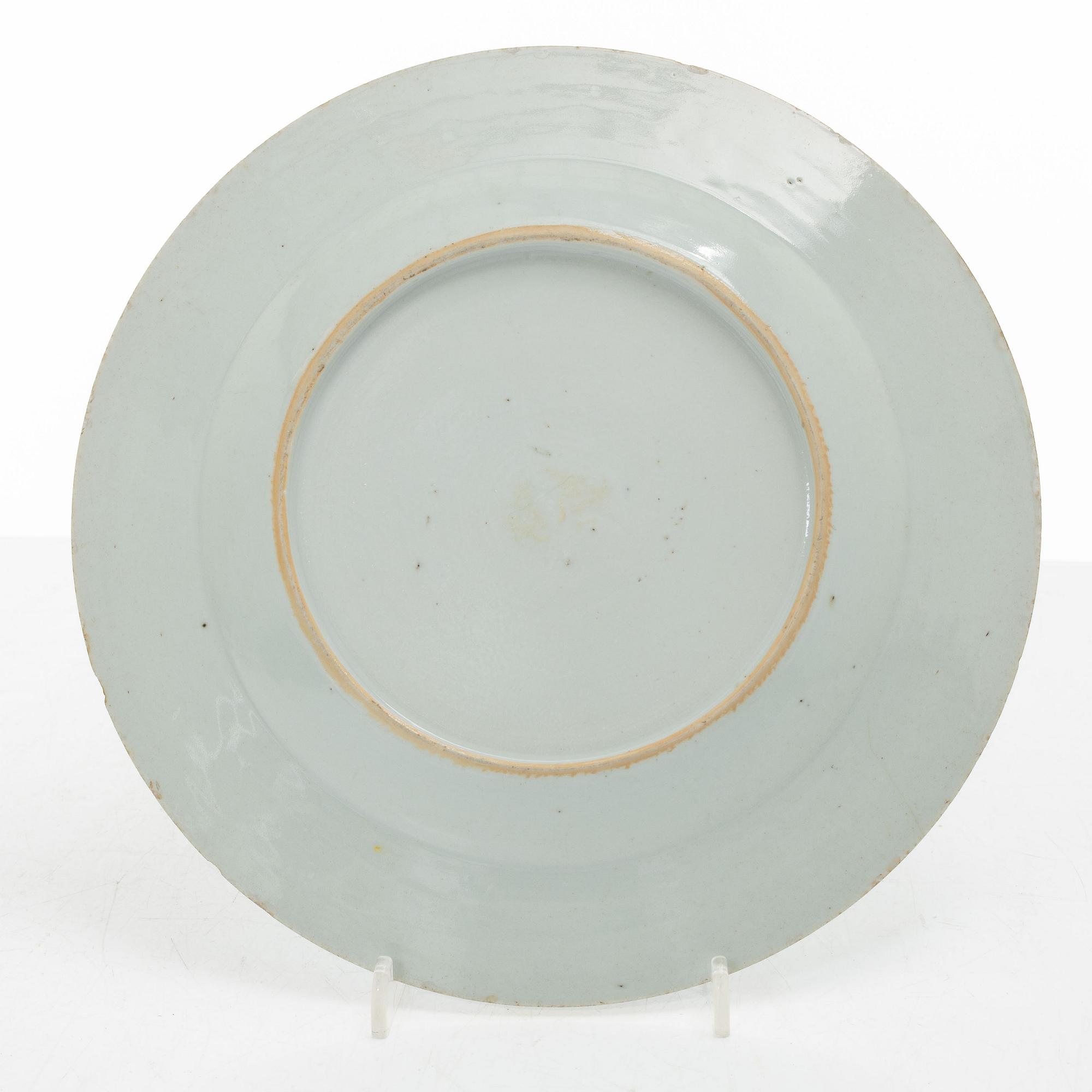 Tallrikar, 14 st, porslin, Kina, 1700-1800-tal.