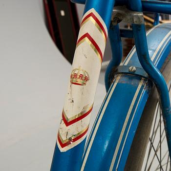 A blue Kroon tandem bicykle, 1970s.