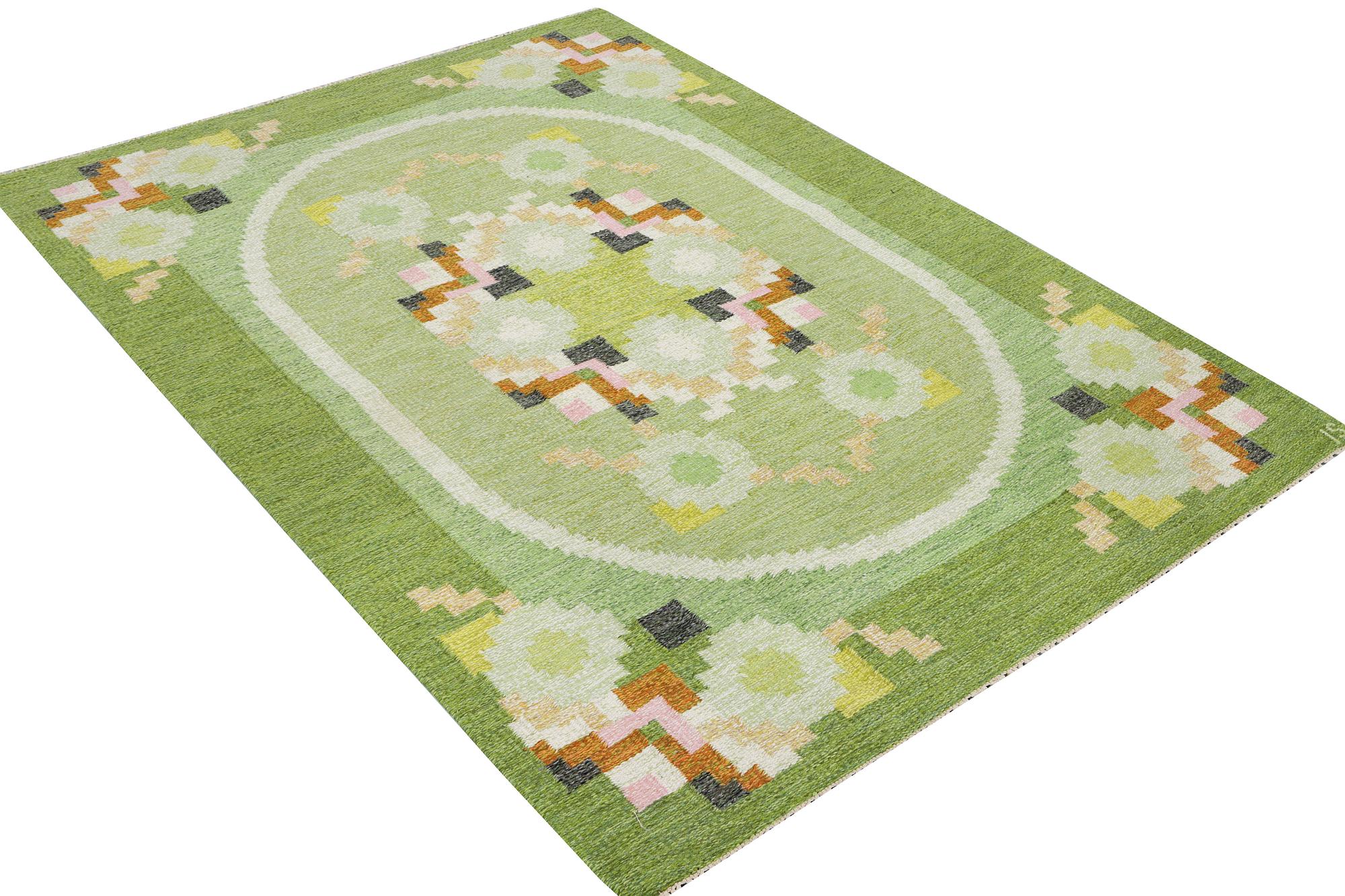 Ingegerd Silow, a flat weave carpet, signed IS, c. 230 x 170 cm.