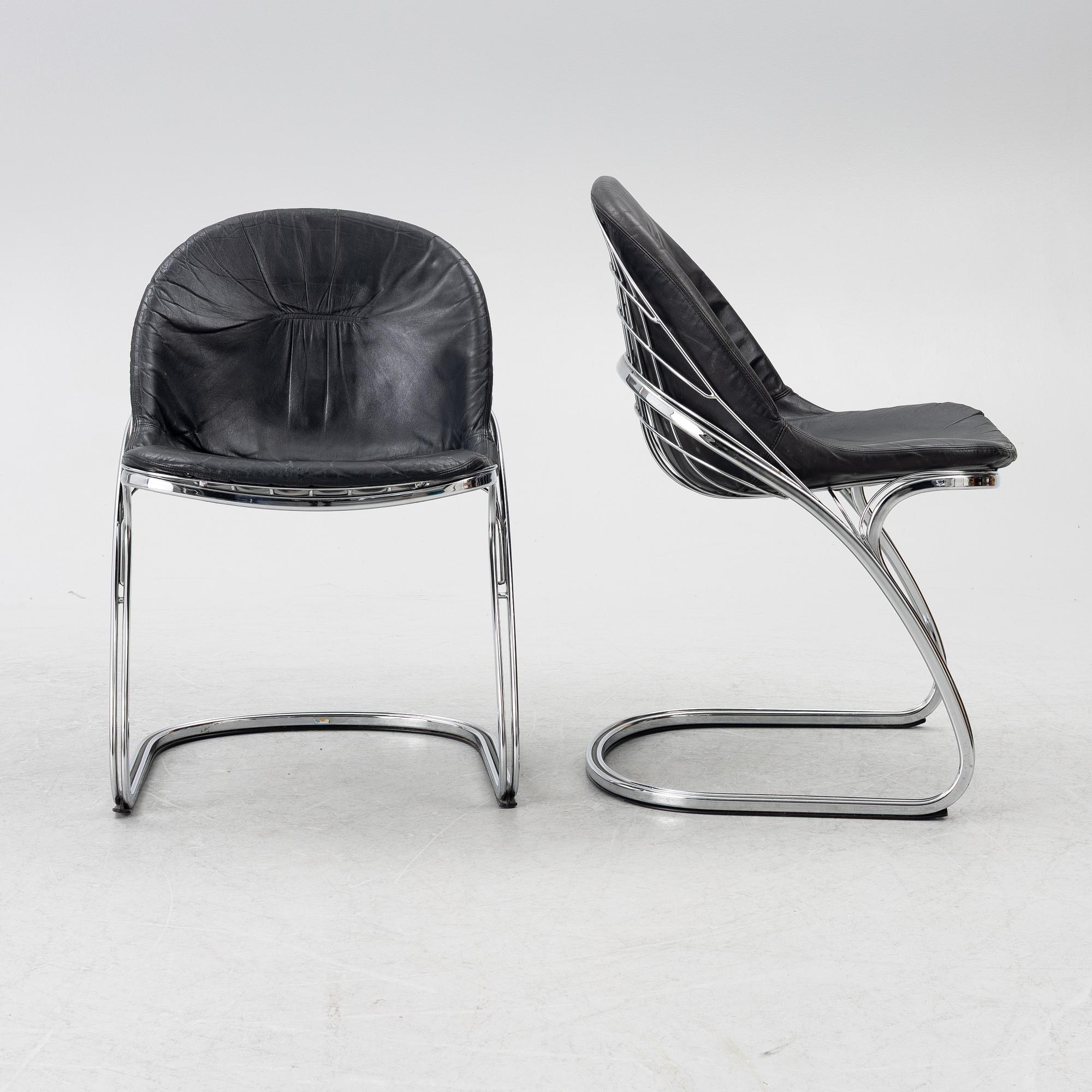 Gastone Rinaldi, chairs 6 pcs, "Sabrina", second half of the 20th century.