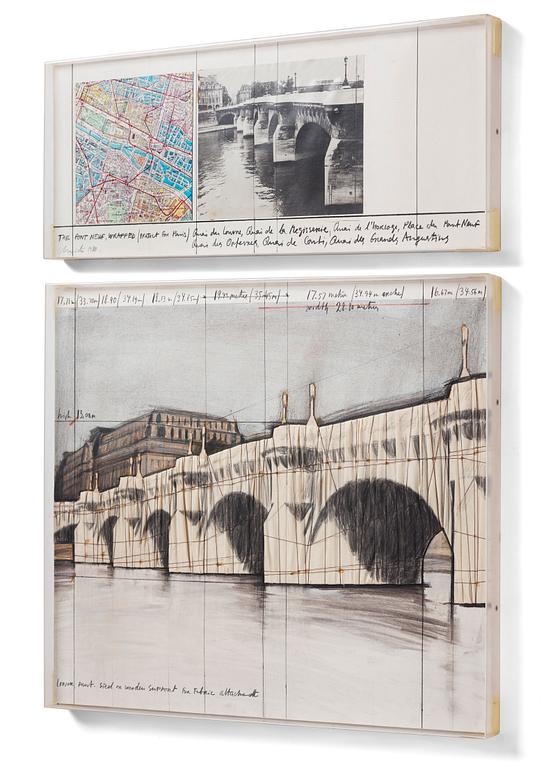 Christo Vladimirov Javacheff, "The Pont Neuf, Wrapped (Project for Paris)".