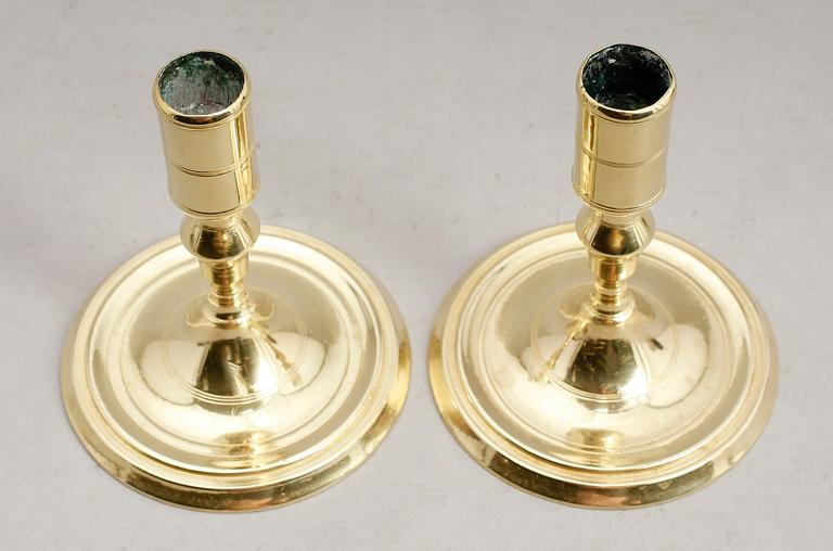LJUSSTAKAR, 1 par, barock, 1700-tal.