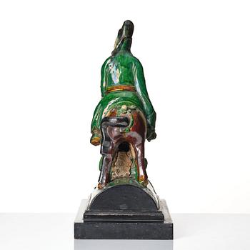 Takryttare, keramik. Kina, Mingdynastin (1368-1644).