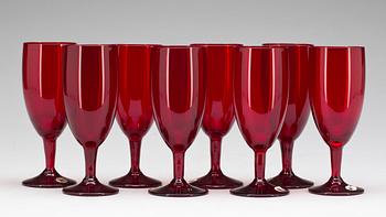 CHAMPAGNEGLAS, 8 st, glas. Monica Bratt, Reijmyre.