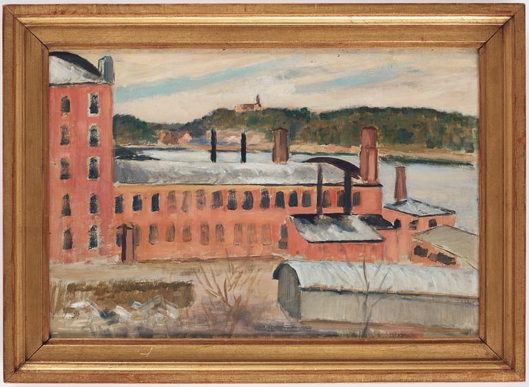 TORSTEN PALM, oil on panel, signed T.P.