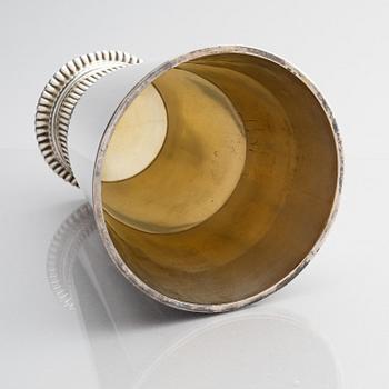 CG Hallberg, bägare, silver och 18K guld, Stockholm 1937.