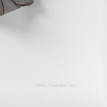 BARBRO BÄCKSTRÖM, scupture, signed on the frame and dated 1985.
