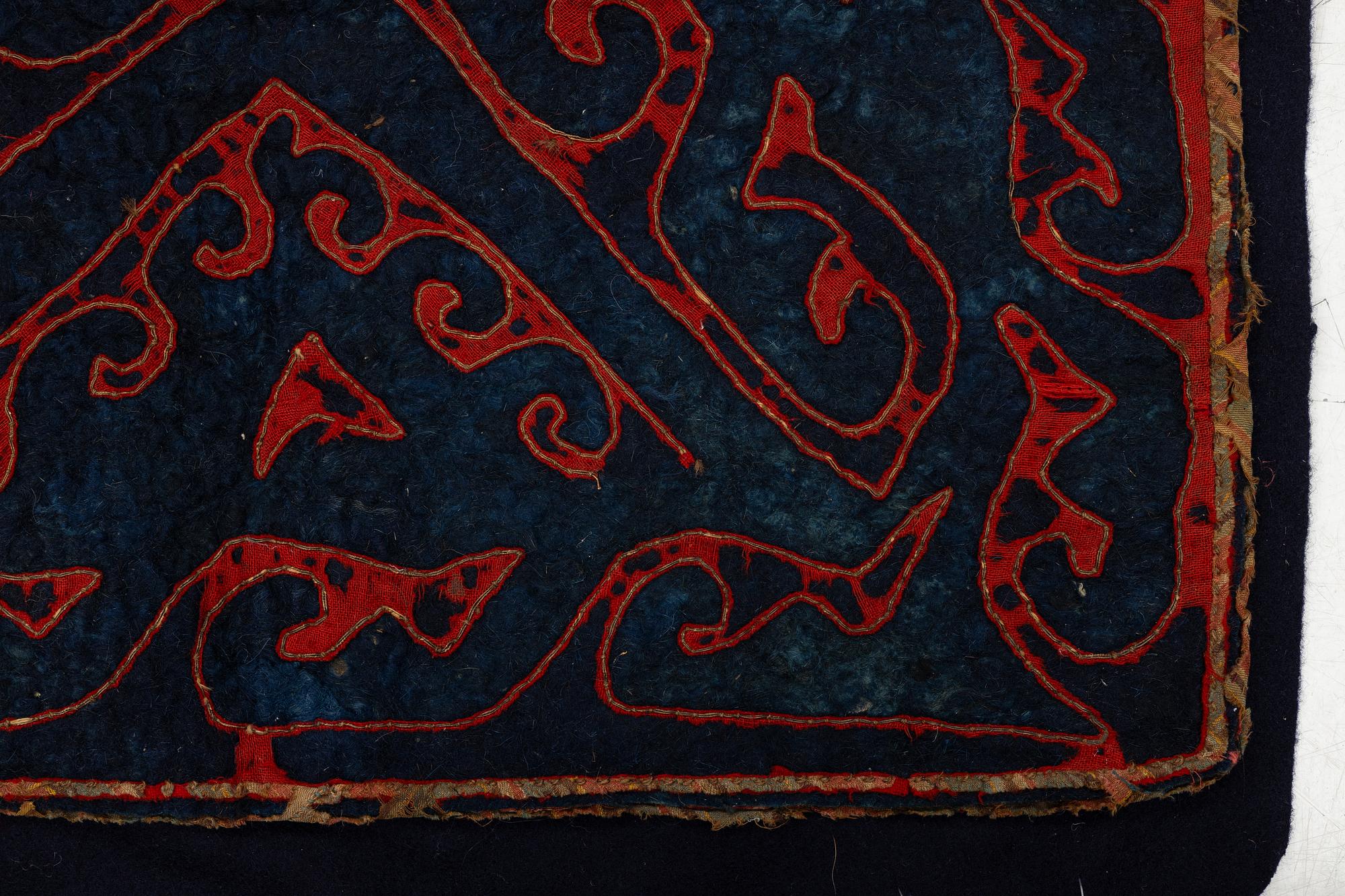 A Kirghiz bag (Bokche), 66 x 64 cm.