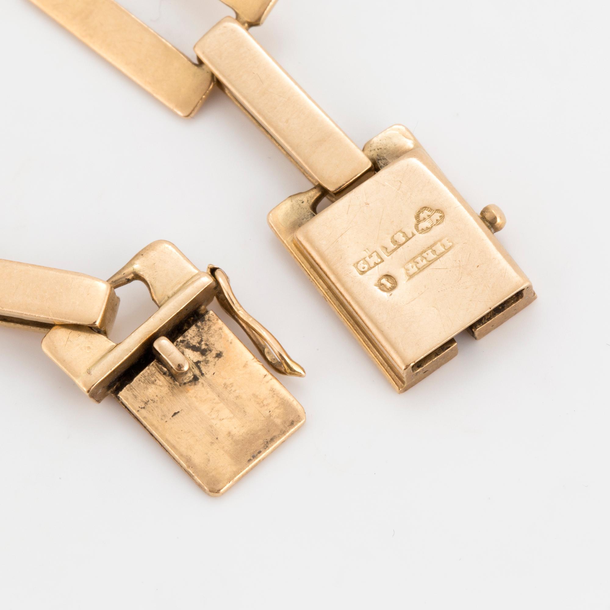 CLAËS E. GIERTTA, armband, 18K guld, Stockholm, 1962. 18K guld.