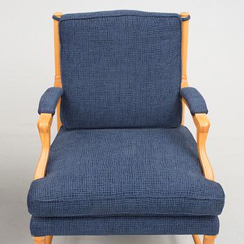 FÅTÖLJER, ett par, så  kallade Gripsholmsfåtöljer, 1900-talets slut.