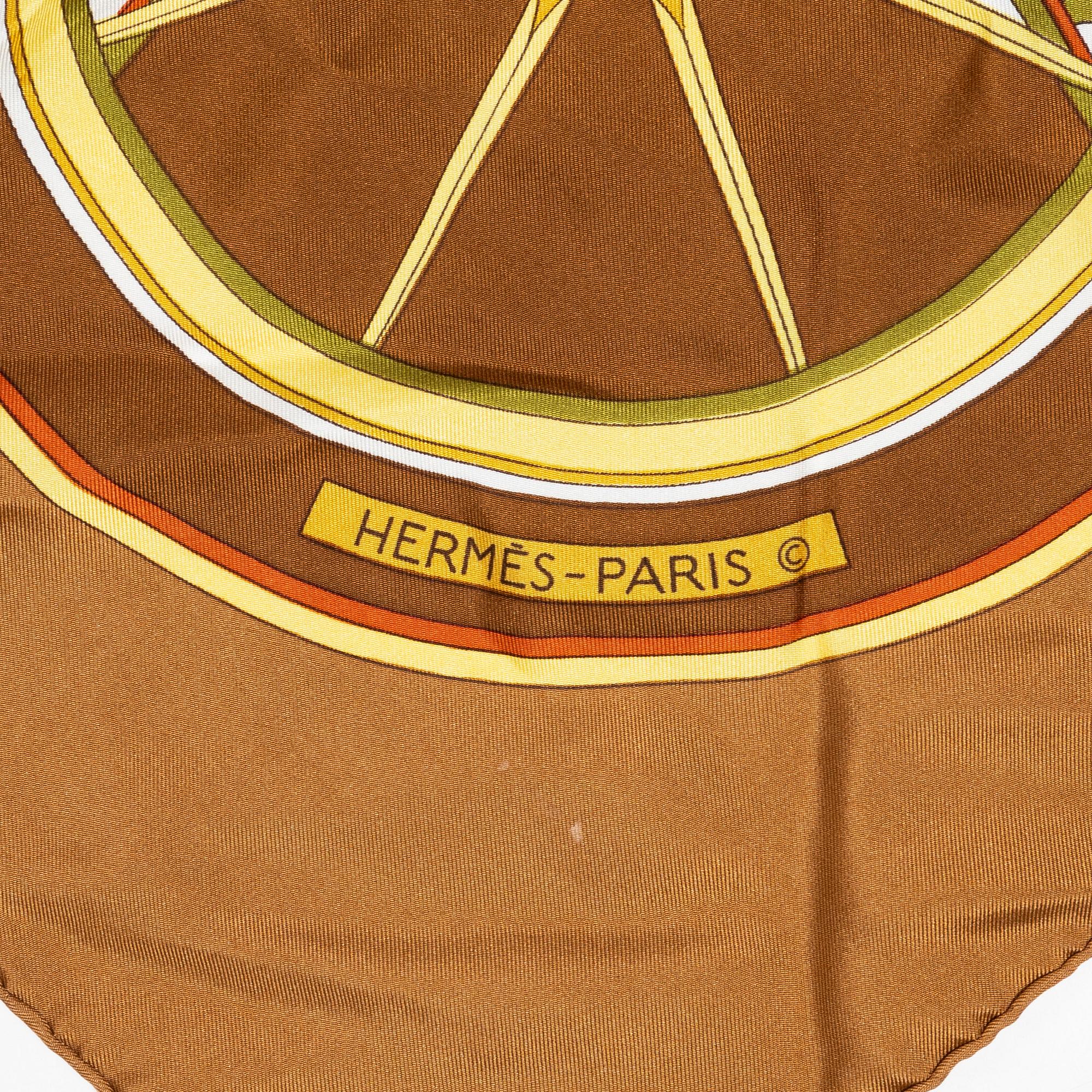 Hermès, two scarves "Camails" and "Washington's Carriage".