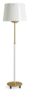 442. A Josef Frank brass and white lacquered floor lamp, model 2564/1.