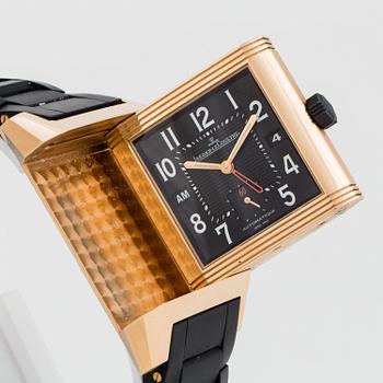 JAEGER-LeCOULTRE Reverso, Squadra Hometime Black, 1000 Hours, armbandsur 35 x 40,5 (50,5) mm.