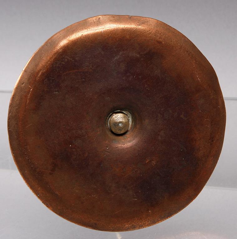 LJUSSTAKE, mässing, koppar, 1700-tal.