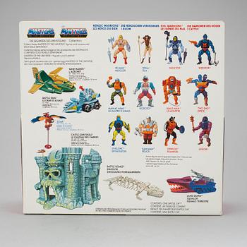 MASTERS OF THE UNIVERSE, Battle cat, Two-Bad,  Orko samt Roboto i förpackningar, Mattel, 1983-84.