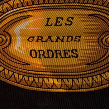 SCARVES, 4 st, silke, Gianni Versace, Cartier, YSL.