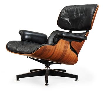 A Charles & Ray Eames 'Lounge Chair', Herman Miller, USA.