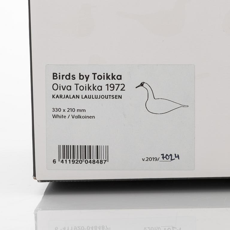 Oiva Toikka, glasfågel, signerad O. Toikka Iittala, 7024 2019.