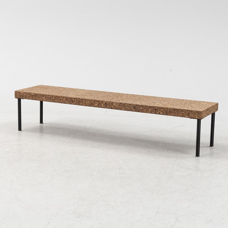 A 'Sinnerlig' bench by Ilse Crawford for Ikea, 2015.