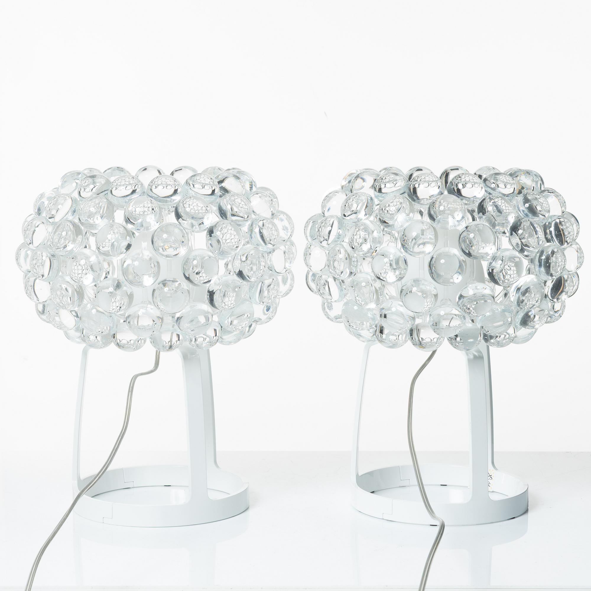 Patricia Urquiola & Eliana Gerotto, bordslampor, ett par, "Caboche Piccola", Foscarini, Italien, efter 2005.