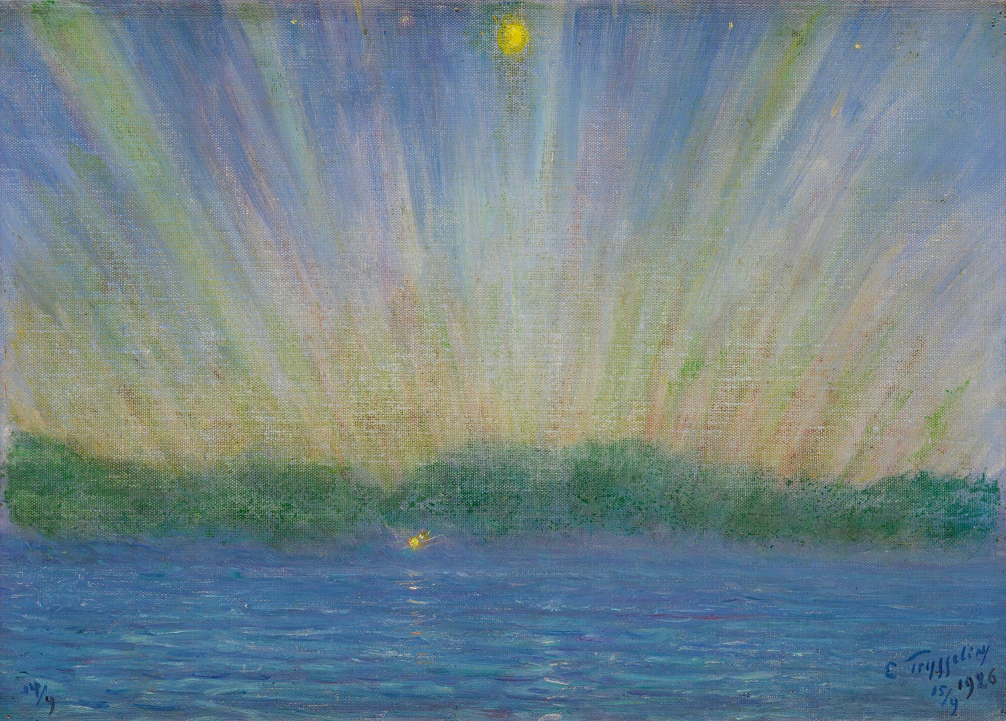 Erik Tryggelin, "Norrsken över Vättern".