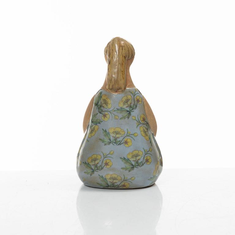 Lisa Larson, figurin, stengods, "Amalia" ur serien "ABC-flickor", Gustavsberg.