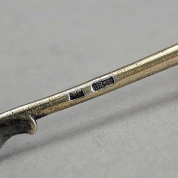 SKED, silver, emalj, Ryssland, omkring år 1900, vikt ca 26 gram.