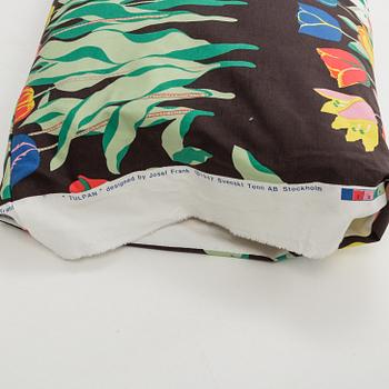 A cotton curtain and 6 pillows, in the textile "Tulpan", Firma Svenskt Tenn.