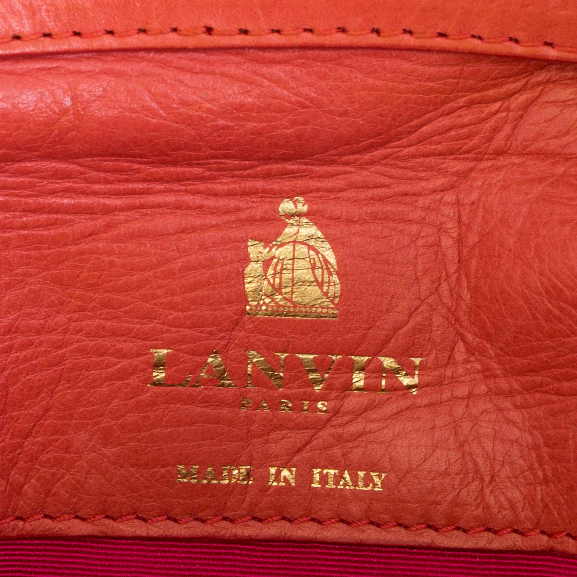 A LANVIN "Happy Mini" QUILTED LEATHER SHOULDER BAG.