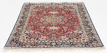 Matta, silke Ghom sannolikt, ca. 153 x 104 cm.