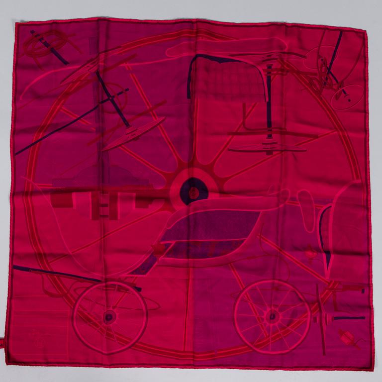HERMÈS Two Silk Scarves.