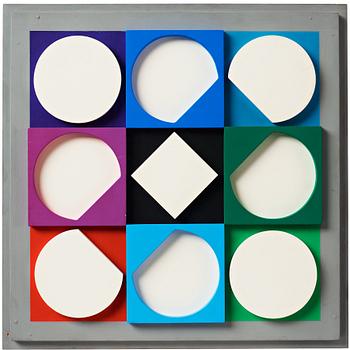 Victor Vasarely, "Topaze, blanche postif".