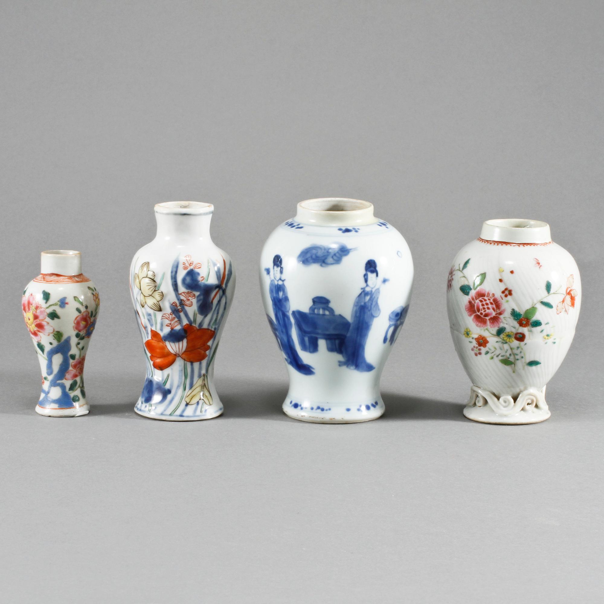 PARTI PORSLIN, 8 delar, Kina, 1700, 1800 och 1900-tal.