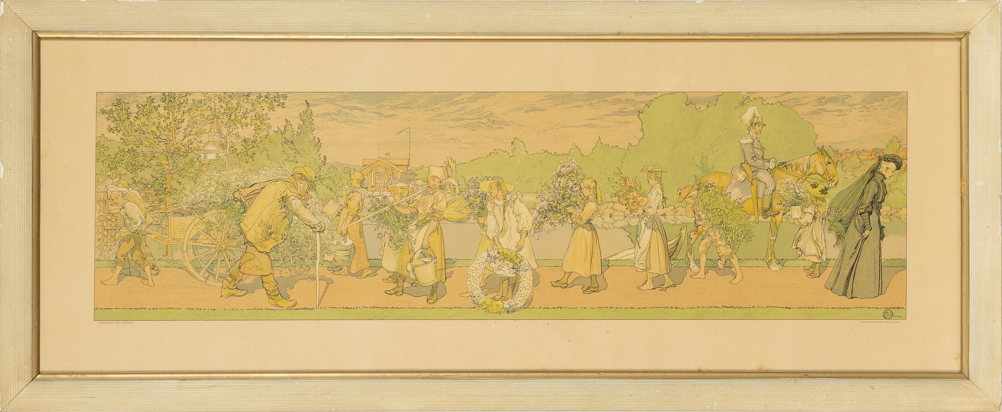 Carl Larsson, 'Ute blåser sommarvind' ('Summer winds are blowing outside').