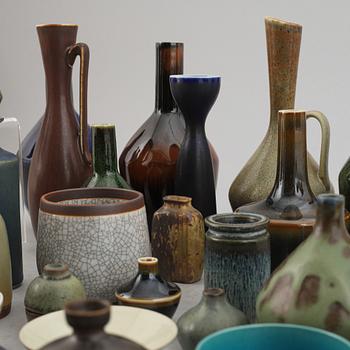 A group of stoneware miniatures, 67 pieces, most of them designed by Carl-Harry Stålhane for Rörstrand.