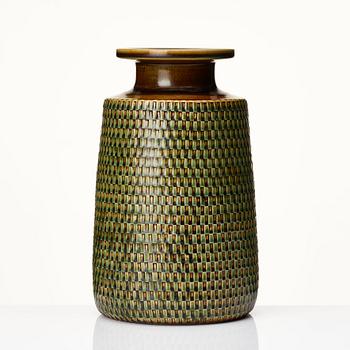 Stig Lindberg, a stoneware vase, Gustavsberg studio, Sweden 1967.