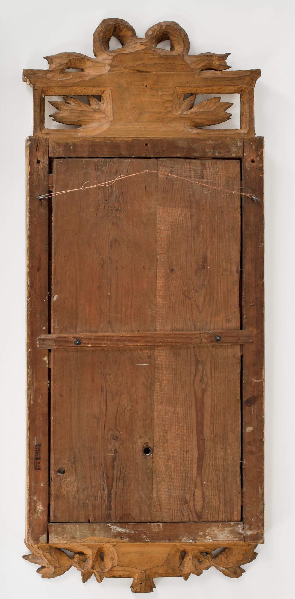 SPEGEL, Gustaviansk, Stockholms hallstämpel 1786.