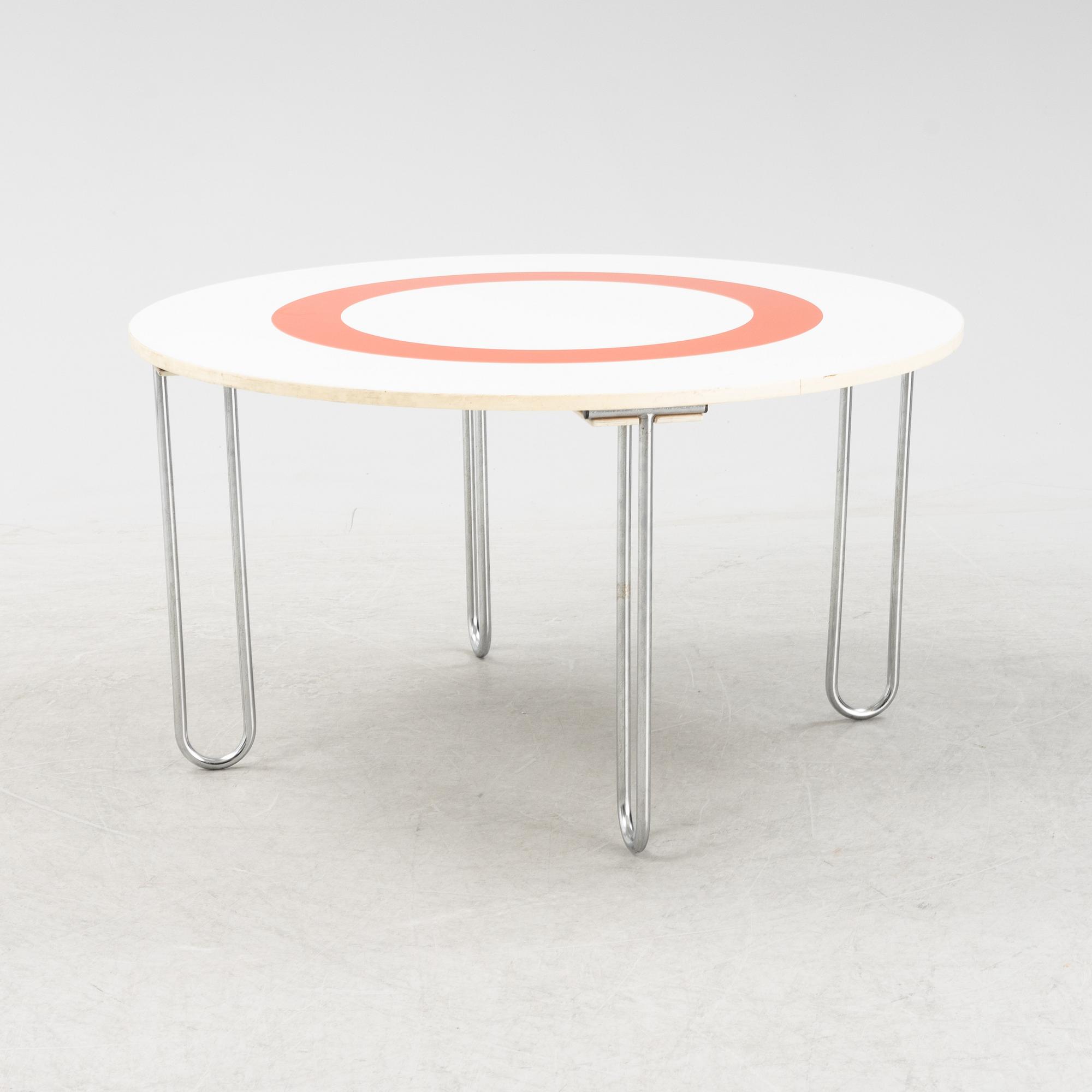 A round 'Formula' table by Ruud Ekstrand & Christer Norman for Dux, 1960s/70s.