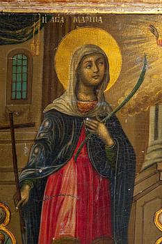 ICON. SAINT MARINA WITH VITA.