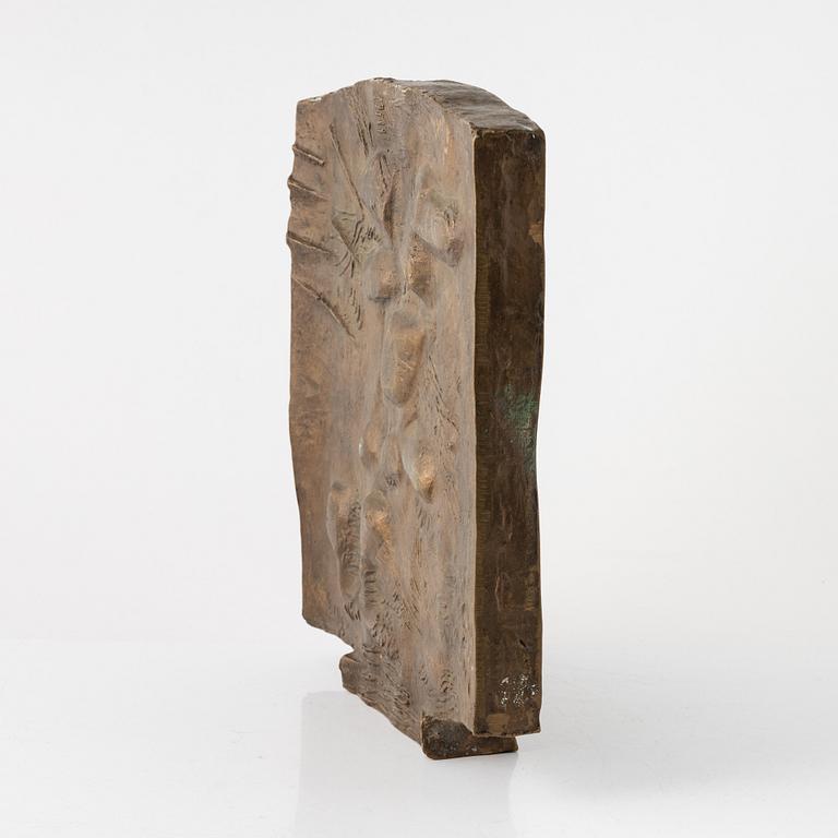 Bror Marklund, embossment, signed, numbered, bronze, measurements 33 x 31 cm.