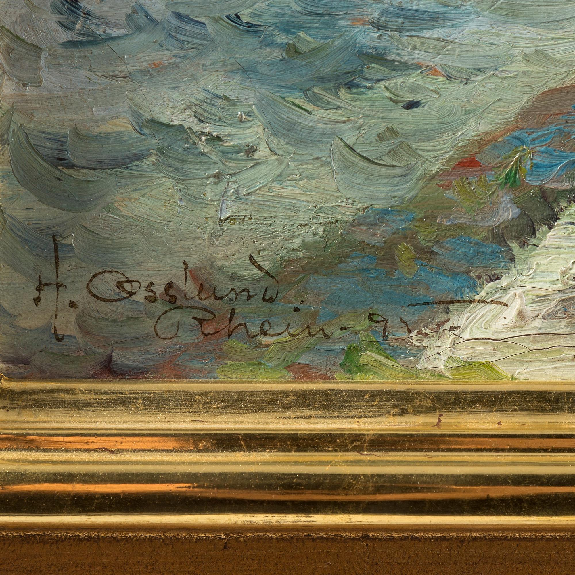 Helmer Osslund, River landscape from Rhine.