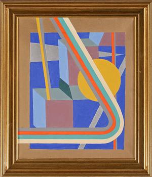 OKÄND KONSTNÄR, olja på duk, otydlig signatur samt datering 79 á tergo.