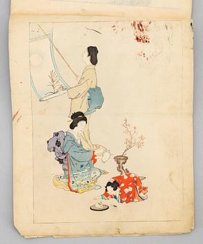 Album, två stycken, Japan, 1912, samt 1900-talets första hälft.