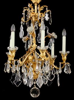 LJUSKRONA, rokokostil, omkring 1900-talets mitt, höjd 90 cm.