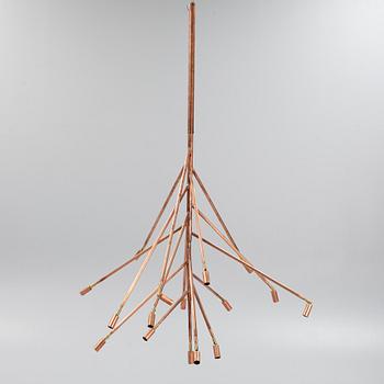 Jonas Bohlin, a 'Kvist 16' copper ceiling light, Örsjö Belysning.