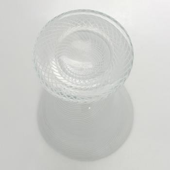 Heikki Orvola, pokal/vas, glas, signerad Heikki Orvola Nuutajärvi Iittala.