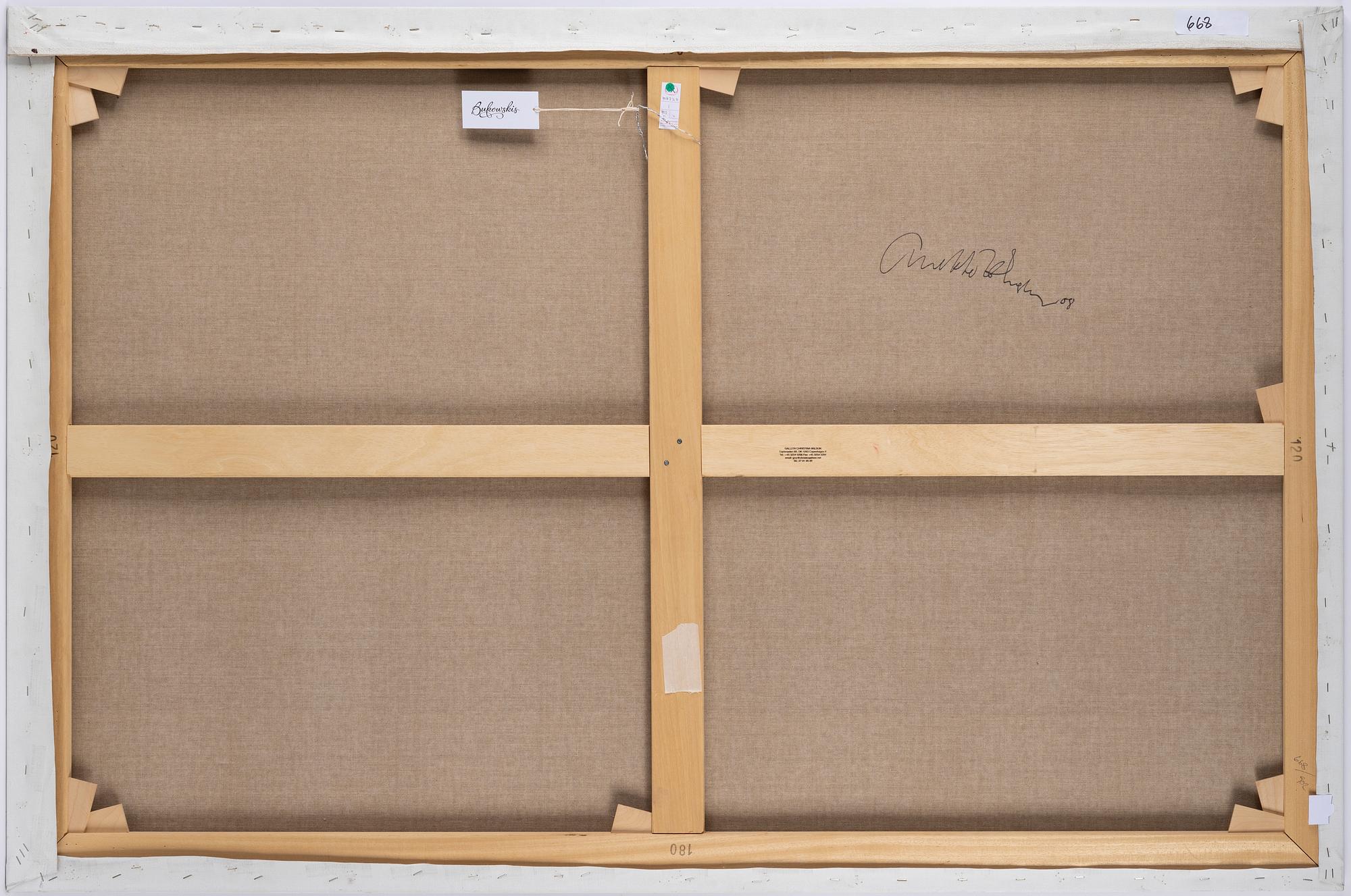 Anette Harboe Flensburg, canvas, signed and dated 08 on verso.