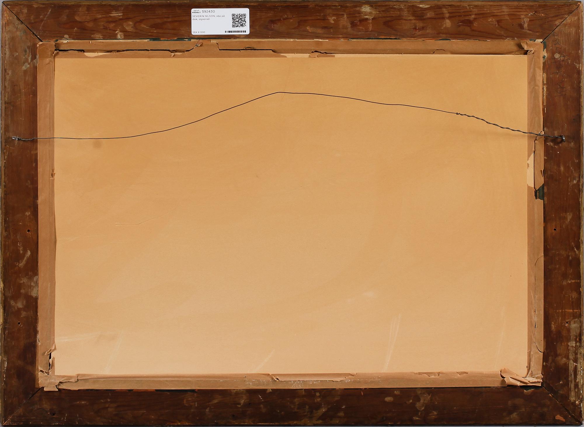 SEVERIN NILSON, olja på duk, signerad.